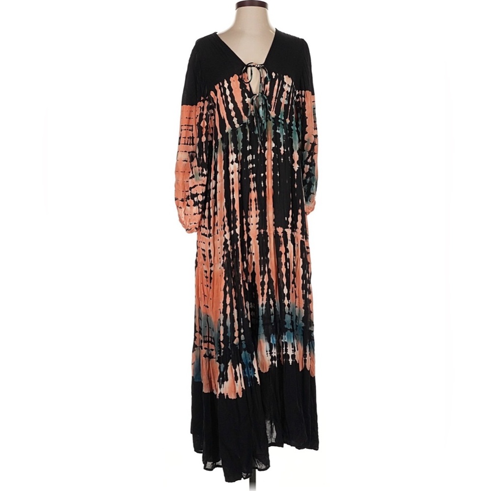 Young Fabulous & Broke boho tie dye maxi caftan